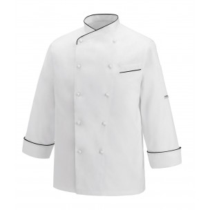 CHAQUETA CHEF DETALLES EN NEGRO